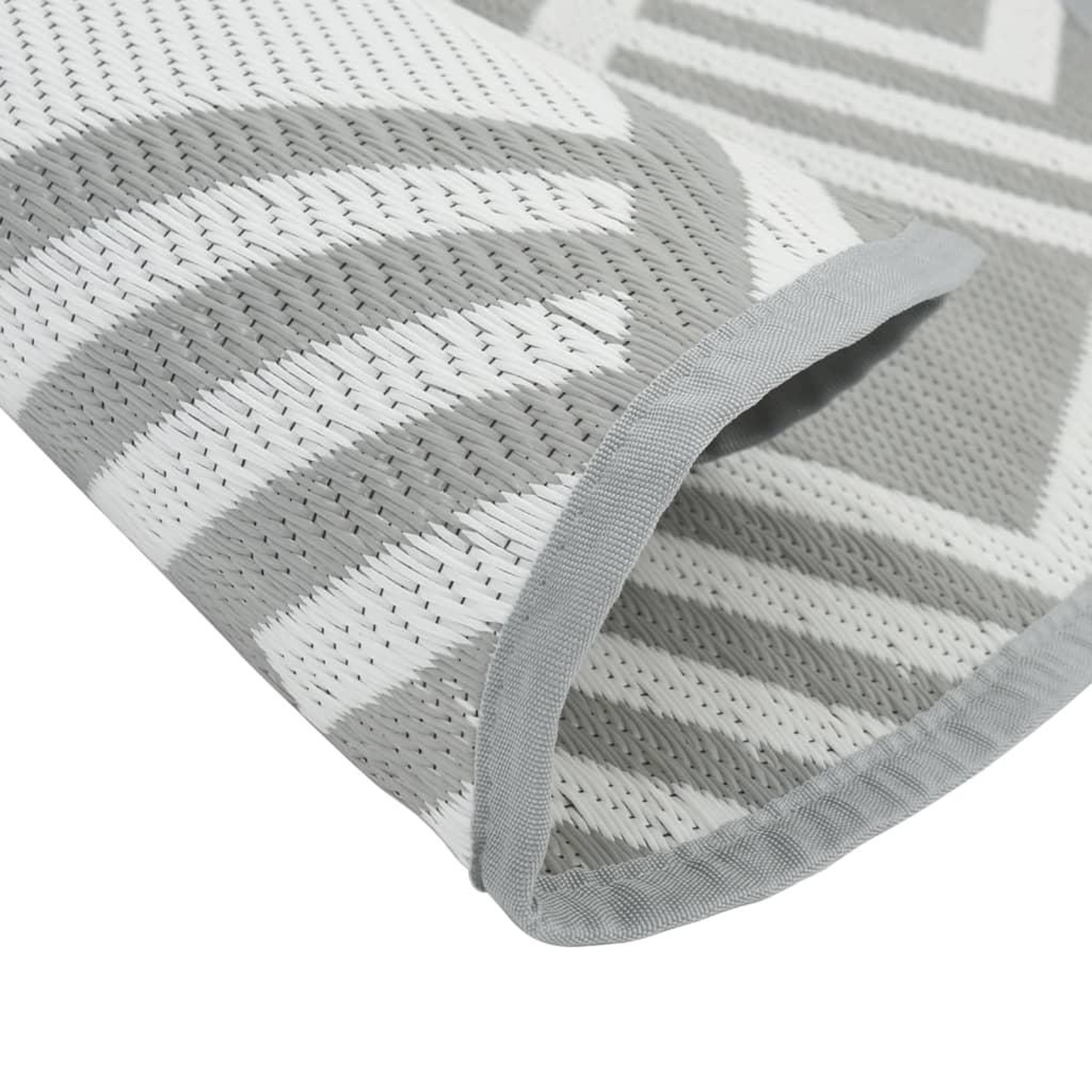 Voir la diapositive 4 : VIDAXL Tapis d'exterieur ARAKIL gris Ø160 cm PP