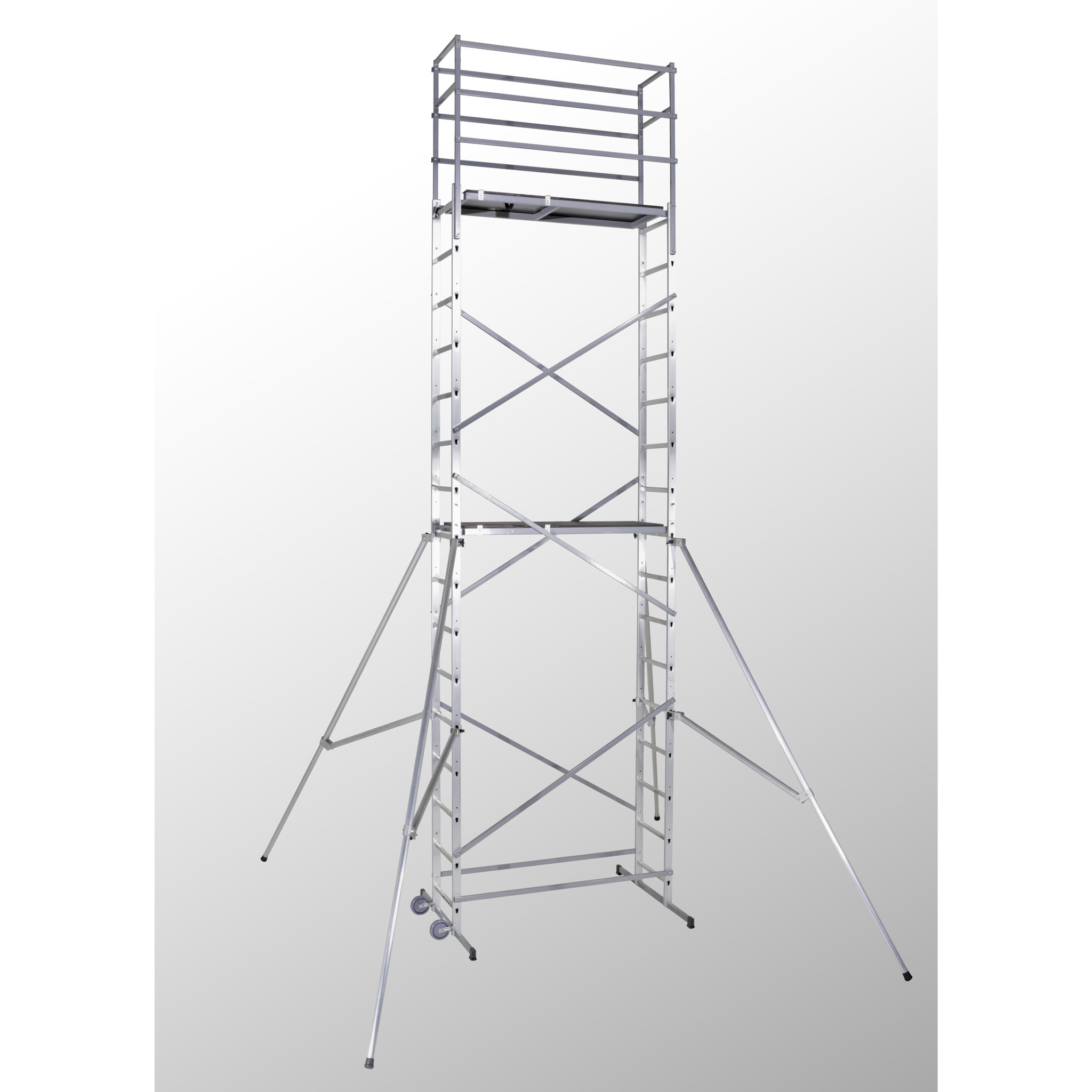 HAILO Echafaudage roulant d'escalier 7m en aluminium - HOBBYSTEP H7