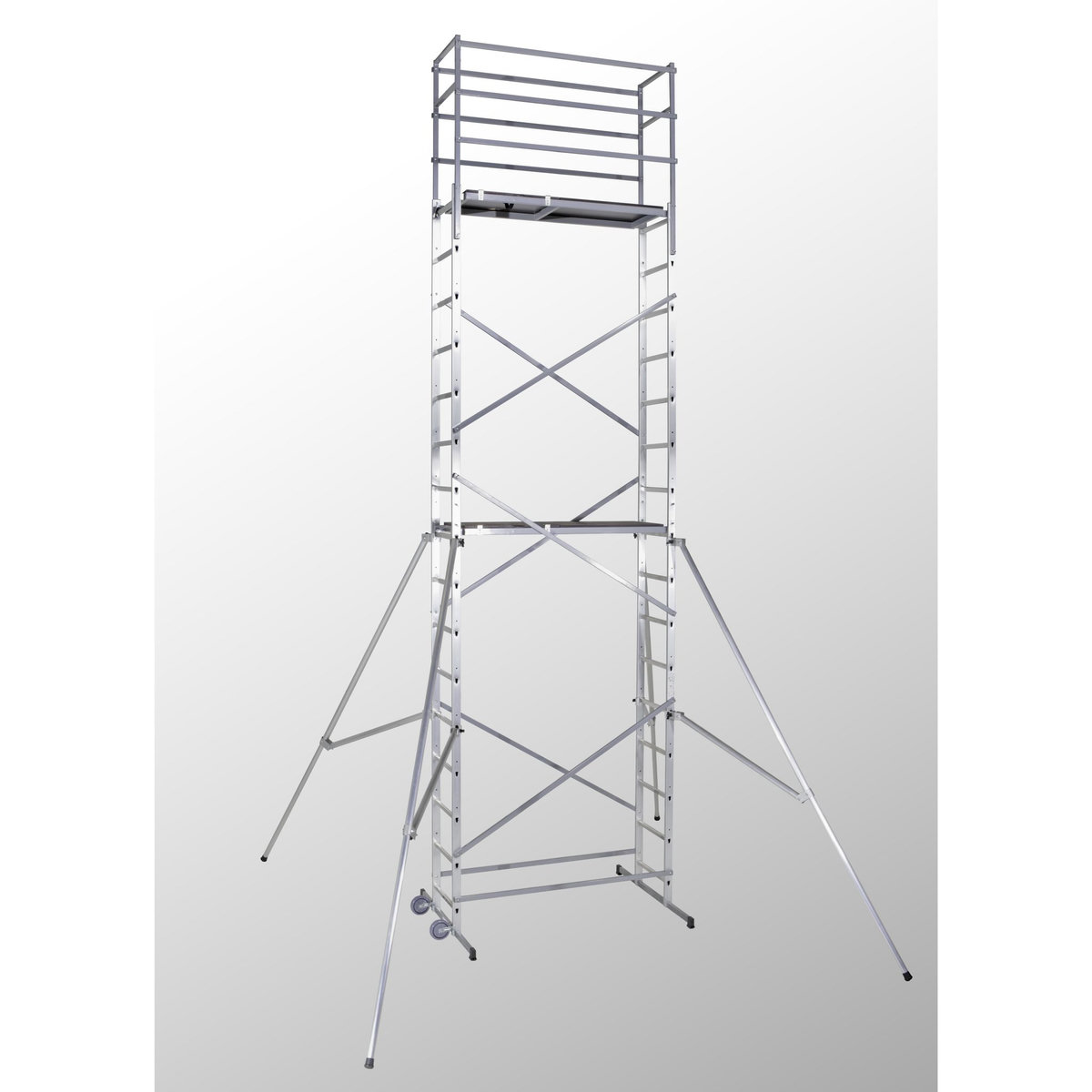 HAILO Echafaudage roulant d'escalier 7m en aluminium - HOBBYSTEP H7