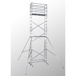 HAILO Echafaudage roulant d'escalier 7m en aluminium - HOBBYSTEP H7