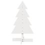 Voir la diapositive 3 : VIDAXL Arbre de Noël en bois pour decoration blanc 80 cm pin massif