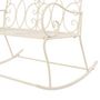 Voir la diapositive 5 : VIDAXL Banc de jardin 104 cm Fer Blanc antique