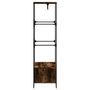 Voir la diapositive 5 : VIDAXL Armoire chêne fumé 90x50x180 cm bois d ingénierie