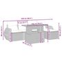Voir la diapositive 5 : VIDAXL Salon de jardin avec coussins 6 pcs beige resine tressee