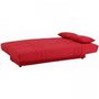 Voir la diapositive 4 : MARKET24 Banquette clic clac 3 places - Tissu rouge - Style Contemporain - L 190 x P 92 cm - DREAM