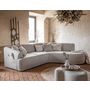 Voir la diapositive 2 : BEST MOBILIER Siena - canapé d'angle droit - 5 places - en tissu