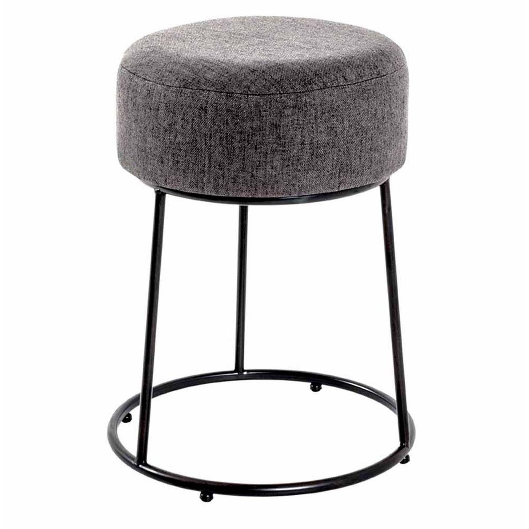 Paris Prix Tabouret design rond  maeva  46cm gris