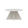 Voir la diapositive 2 : Paris Prix Table Basse Effet Marbre  ﻿Bootcut  80cm Beige