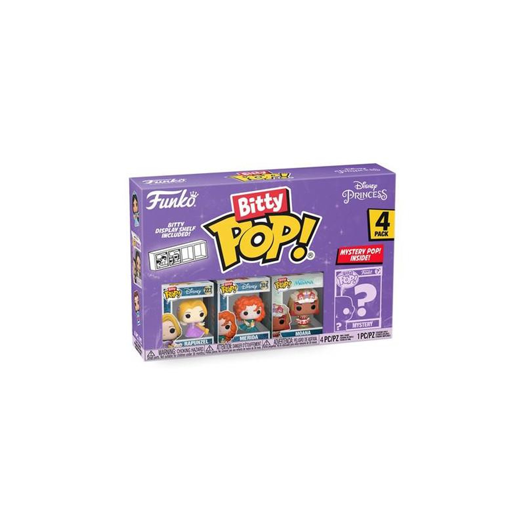 Funko Pack 4 figurines Funko Bitty Pop Disney Princess Rapunzel
