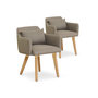 Voir la diapositive 1 : Paris Prix Lot de 2 Fauteuils Scandinave  Alan  70cm Taupe
