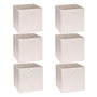 Voir la diapositive 1 : FIVE Lot de 6 boîtes de rangement ARCHE - L. 31 x l. 31 x H. 31 cm - Beige