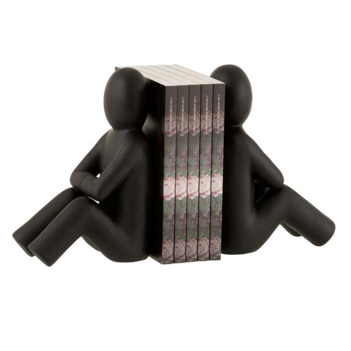 Paris Prix Lot de 2 Serre-Livres Déco  P'tit Maurice  32cm Noir