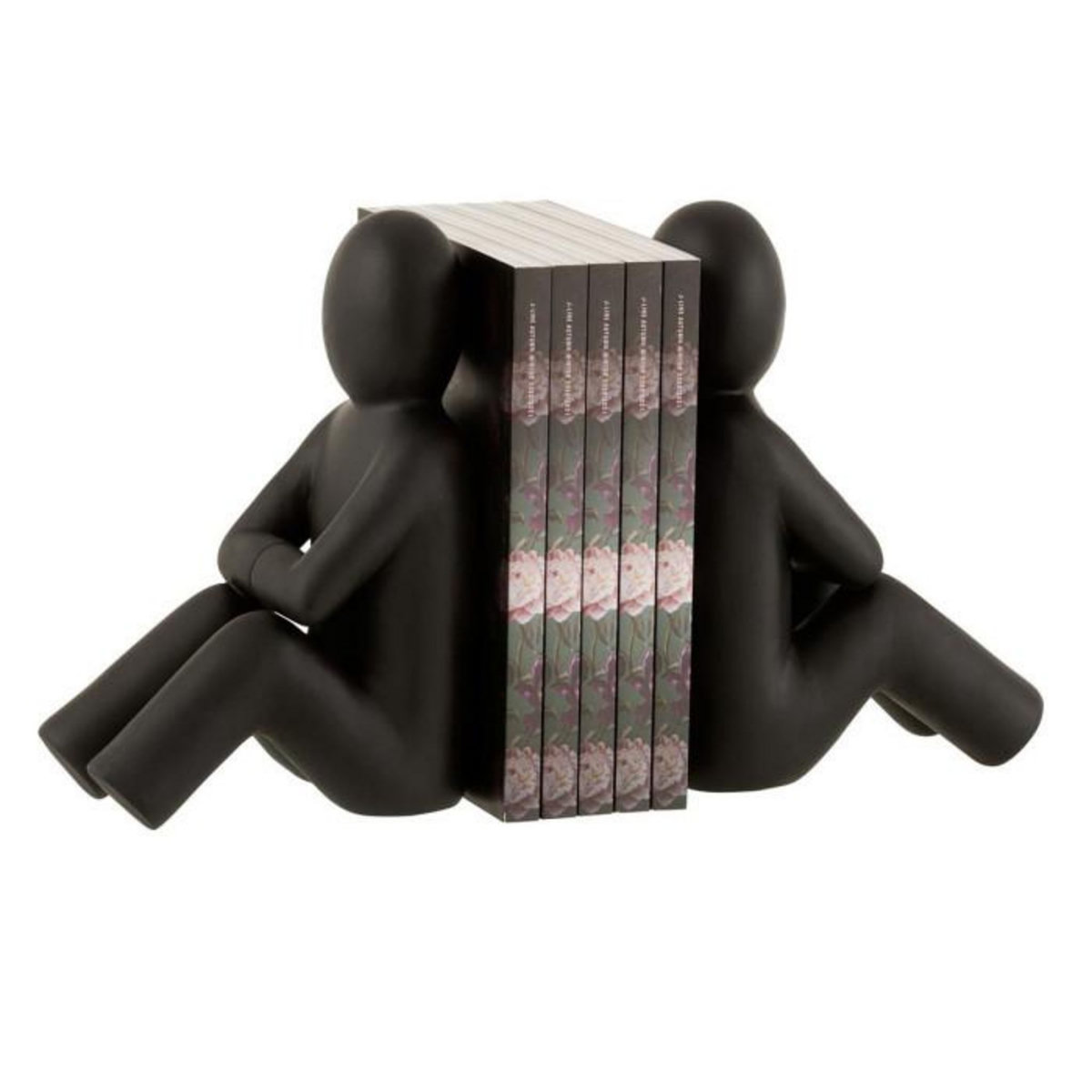 Paris Prix Lot de 2 Serre-Livres Déco  P'tit Maurice  32cm Noir