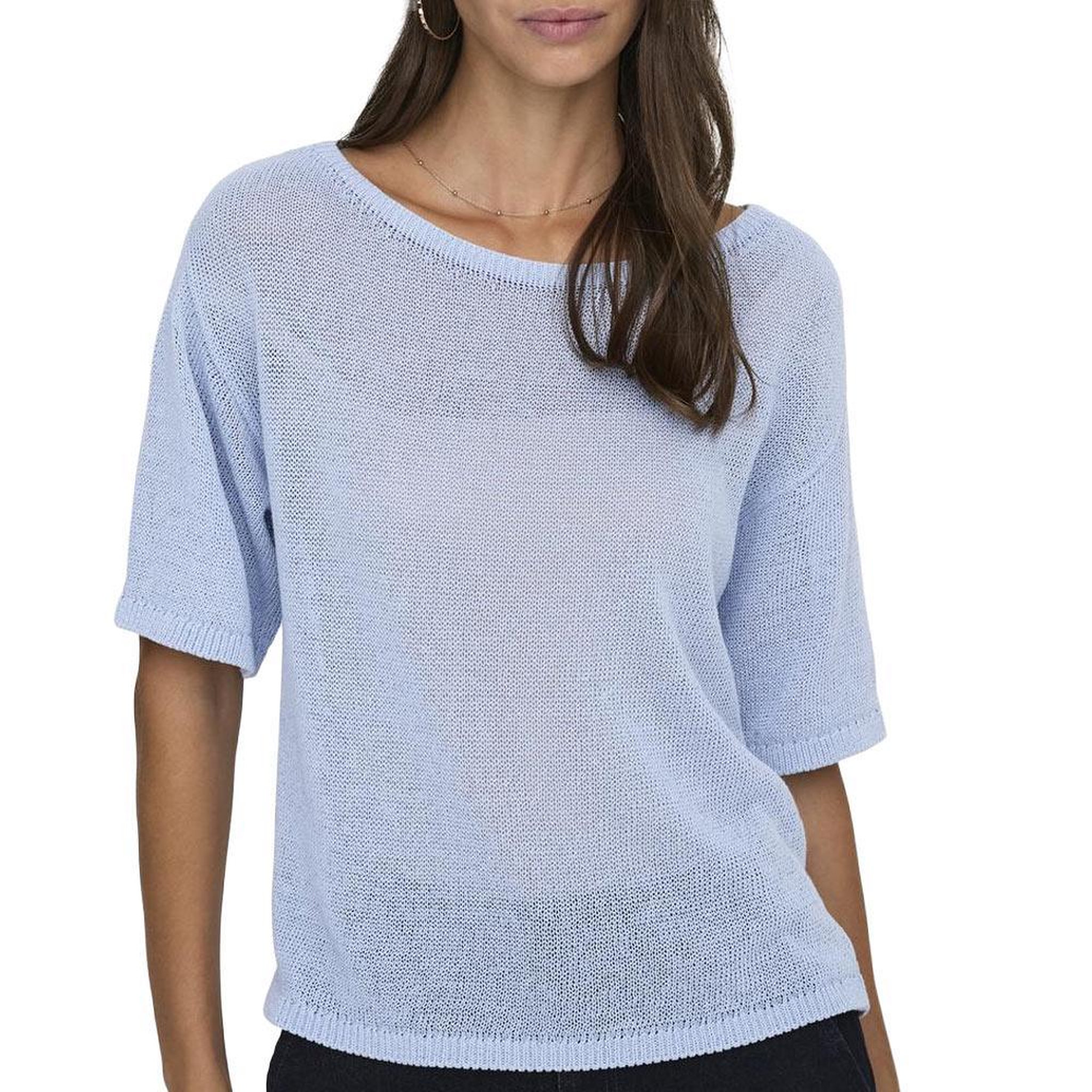 JACQUELINE DE YONG Pull Bleu Femme JDY Shine. Coloris disponibles : Bleu