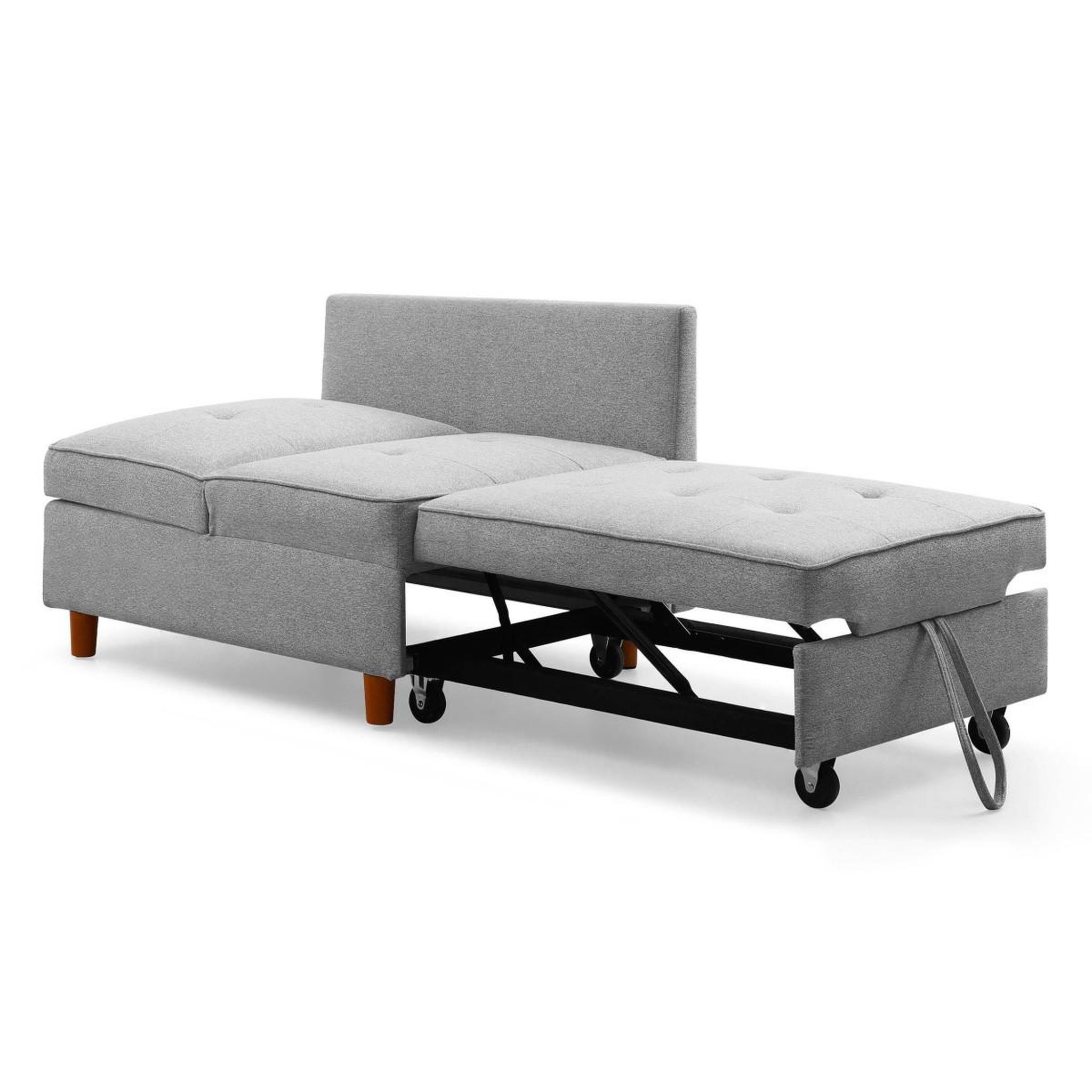 Voir la diapositive 5 : Paris Prix Banquette 2 places convertible  théo  107cm gris