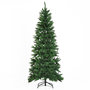 Voir la diapositive 1 : HOMCOM Sapin de Noël artificiel Ø 91 x 210H cm 865 branches épines imitation Nordmann grand réalisme vert