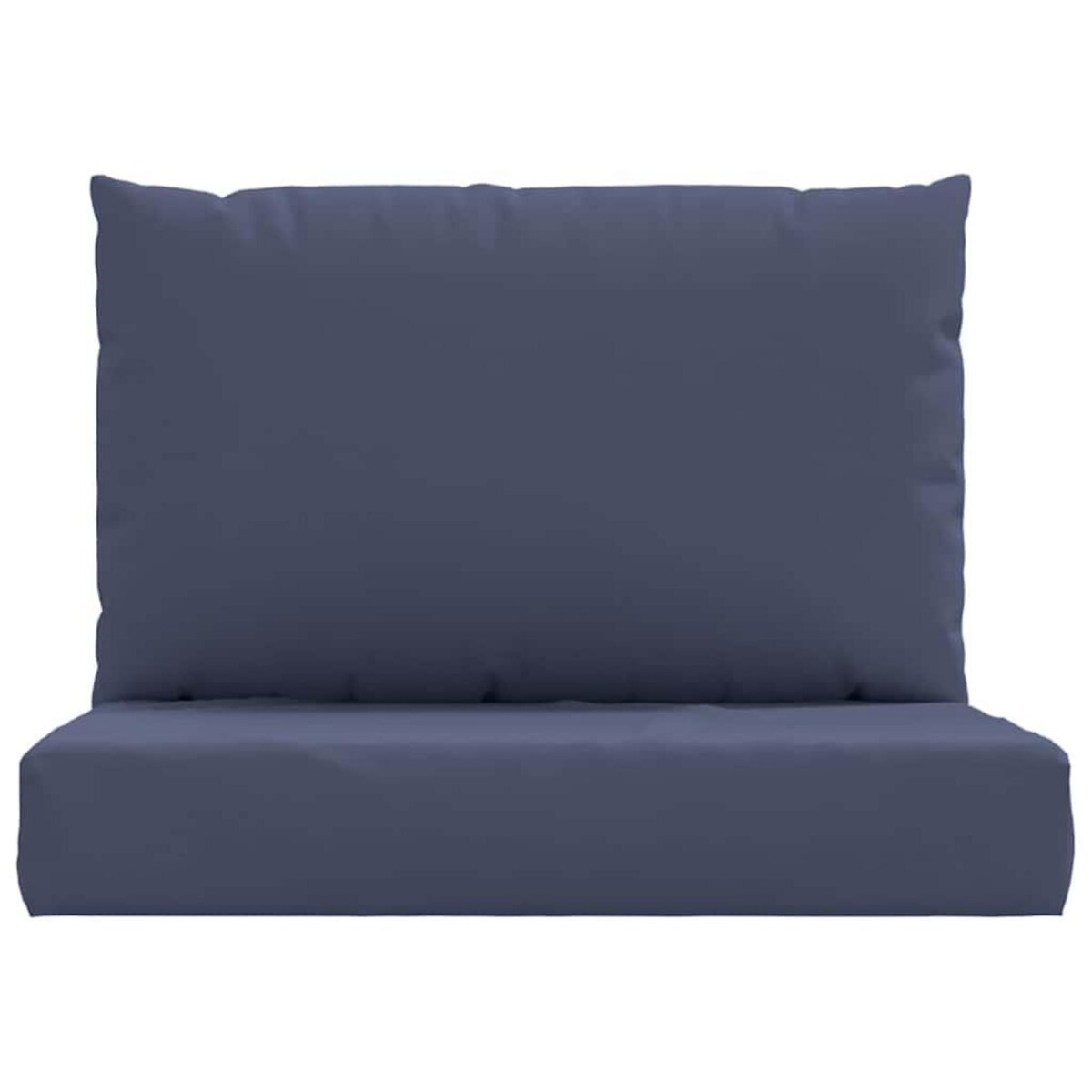 VIDAXL Coussins de palette lot de 2 bleu marine tissu