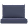 Voir la diapositive 4 : VIDAXL Coussins de palette lot de 2 bleu marine tissu