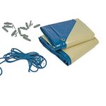 SUNBAY Bâche hiver pour piscine bois ronde 6 pans LILI - diam 3,11 m