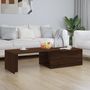 Voir la diapositive 1 : VIDAXL Table basse Chene marron 150x50x35 cm Bois d'ingenierie