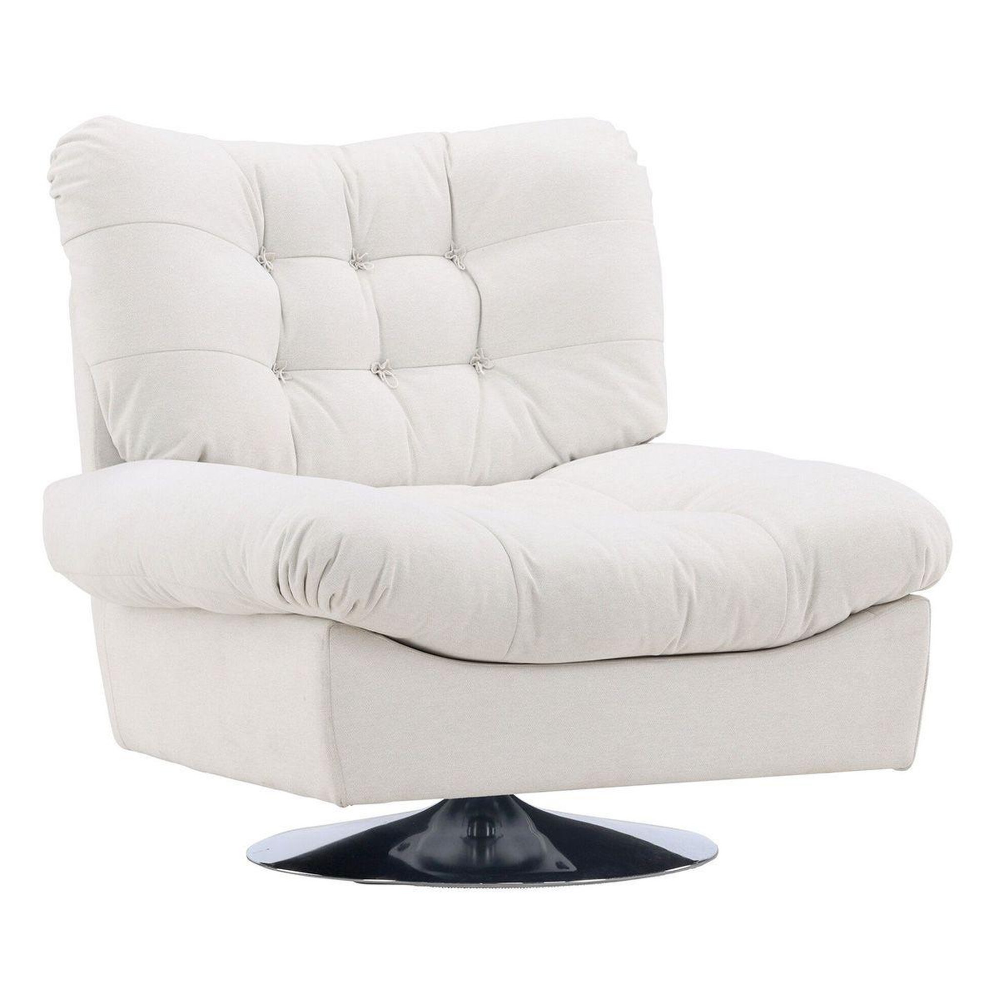 Paris Prix Fauteuil design  florens  108cm blanc cassé