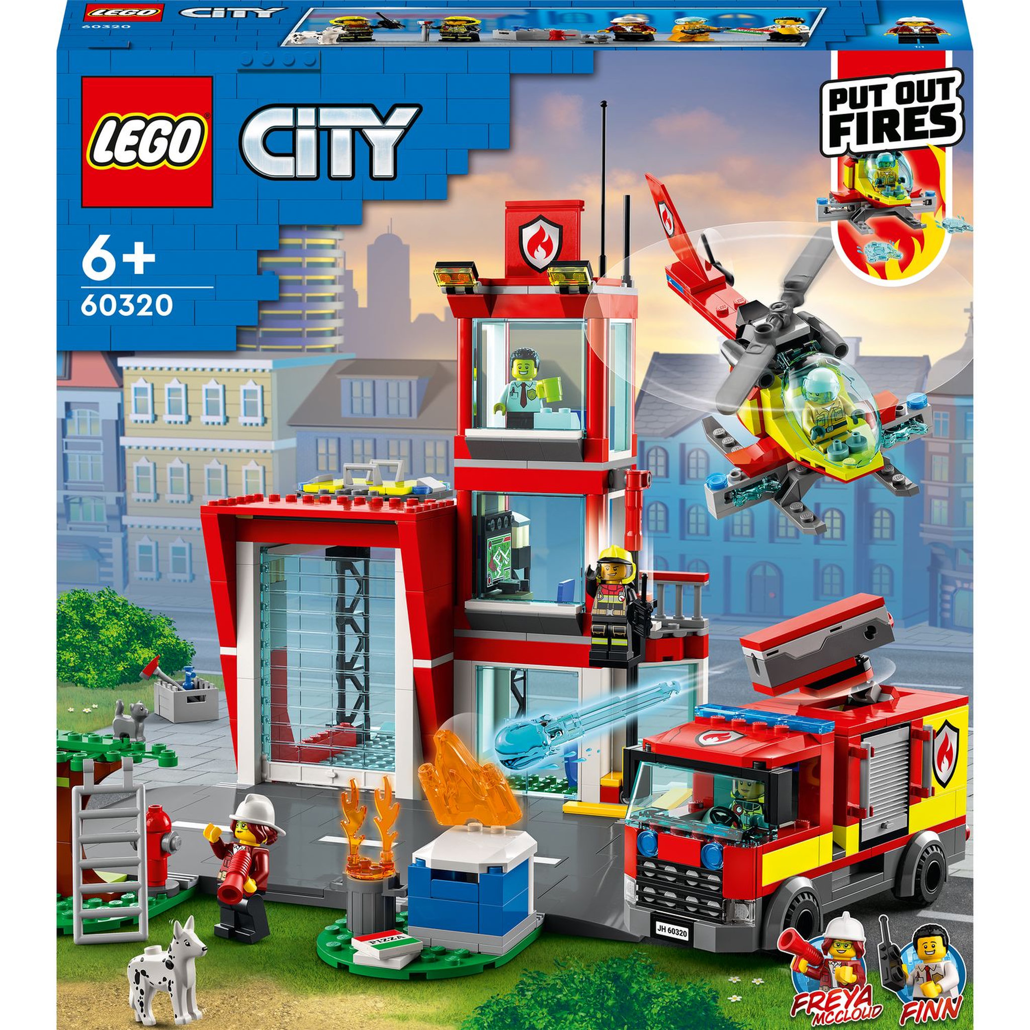 Voir la diapositive 1 : LEGO City Fire 60321 - La Brigade Pompiers avec Jouet Camion Set pour Enfants dès 7 ans