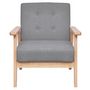 Voir la diapositive 2 : VIDAXL Fauteuil gris fonce tissu