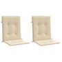 Voir la diapositive 3 : VIDAXL Coussins de chaise de jardin a dossier bas lot de 2 beige