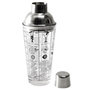 Voir la diapositive 2 : Paris Prix Shaker Cocktail Verre  Recettes  450ml Transparent