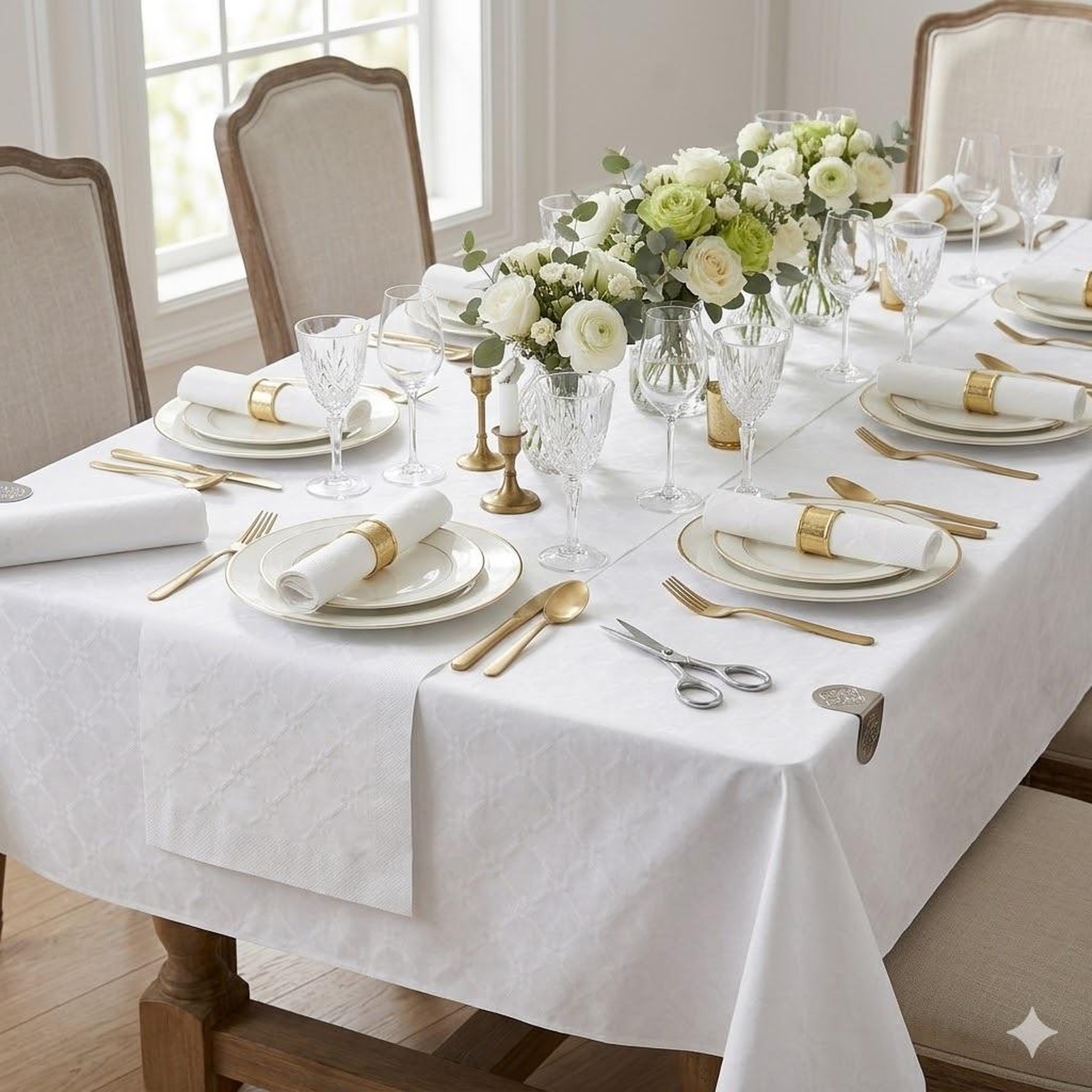 Voir la diapositive 3 : Eden Nappe en papier design et moderne