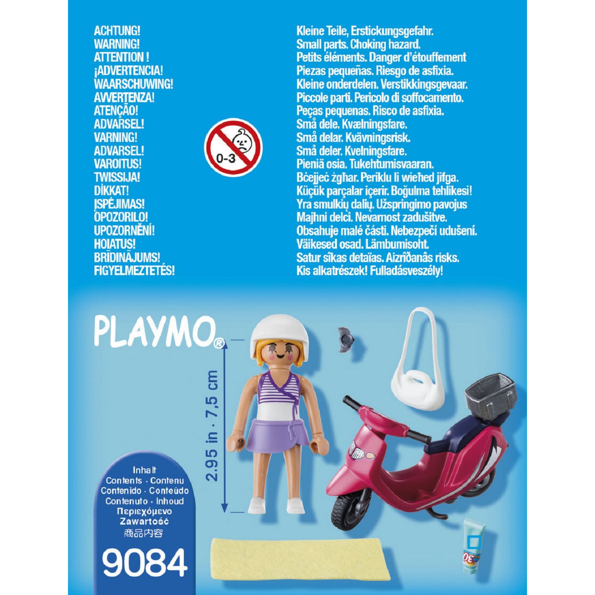 PLAYMOBIL 9084 Vacancière avec scooter 