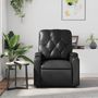 Voir la diapositive 3 : VIDAXL Fauteuil de massage inclinable Noir Similicuir