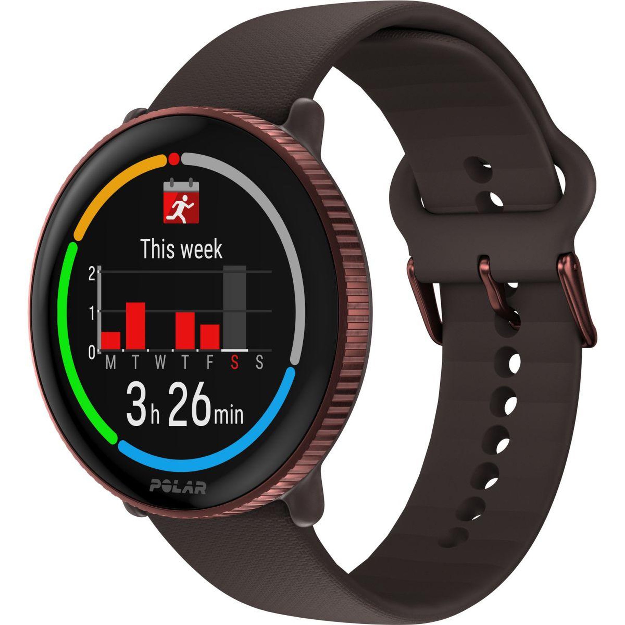 Voir la diapositive 5 : POLAR Montre sport Ignite 3 Brown/Copper S-L