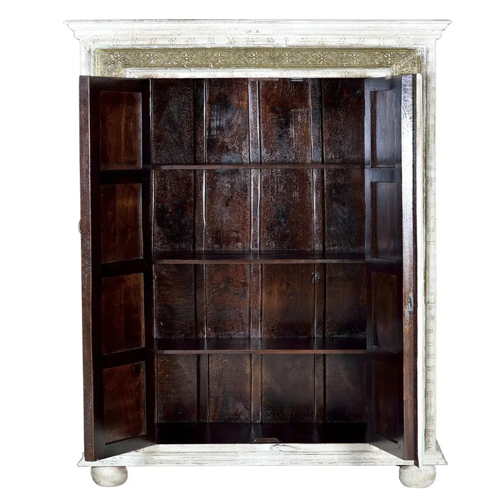 Voir la diapositive 2 : GINER Y COLOMER SL Armoire en bois de manguier 95cm style rustique artisanal