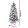 Voir la diapositive 6 : VIDAXL Sapin de Noël artificiel a charnieres avec neige floquee 120 cm