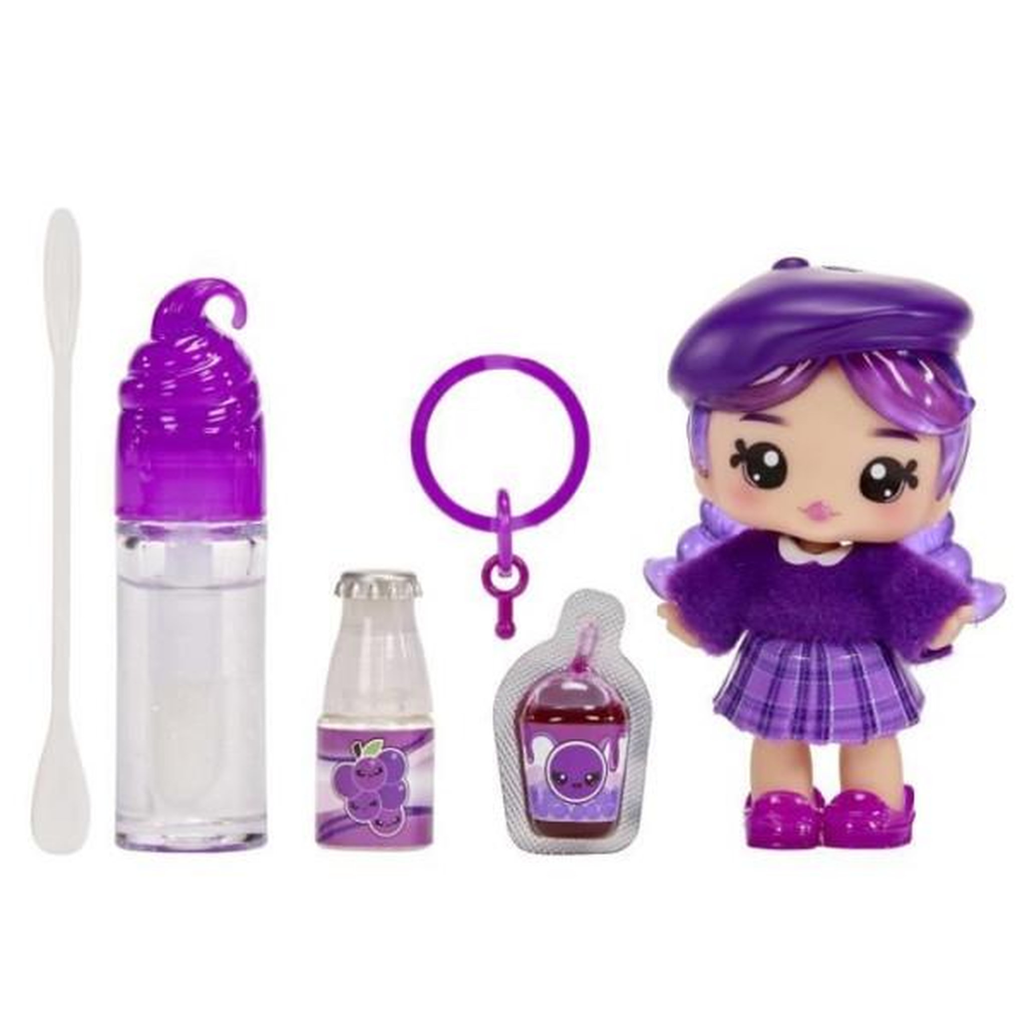 Voir la diapositive 3 : L.O.L. SURPRISE! Yummiland - 1 poupée 10 cm et un gloss pailleté a créer - Greta - Goût Raisin - Des 4ans