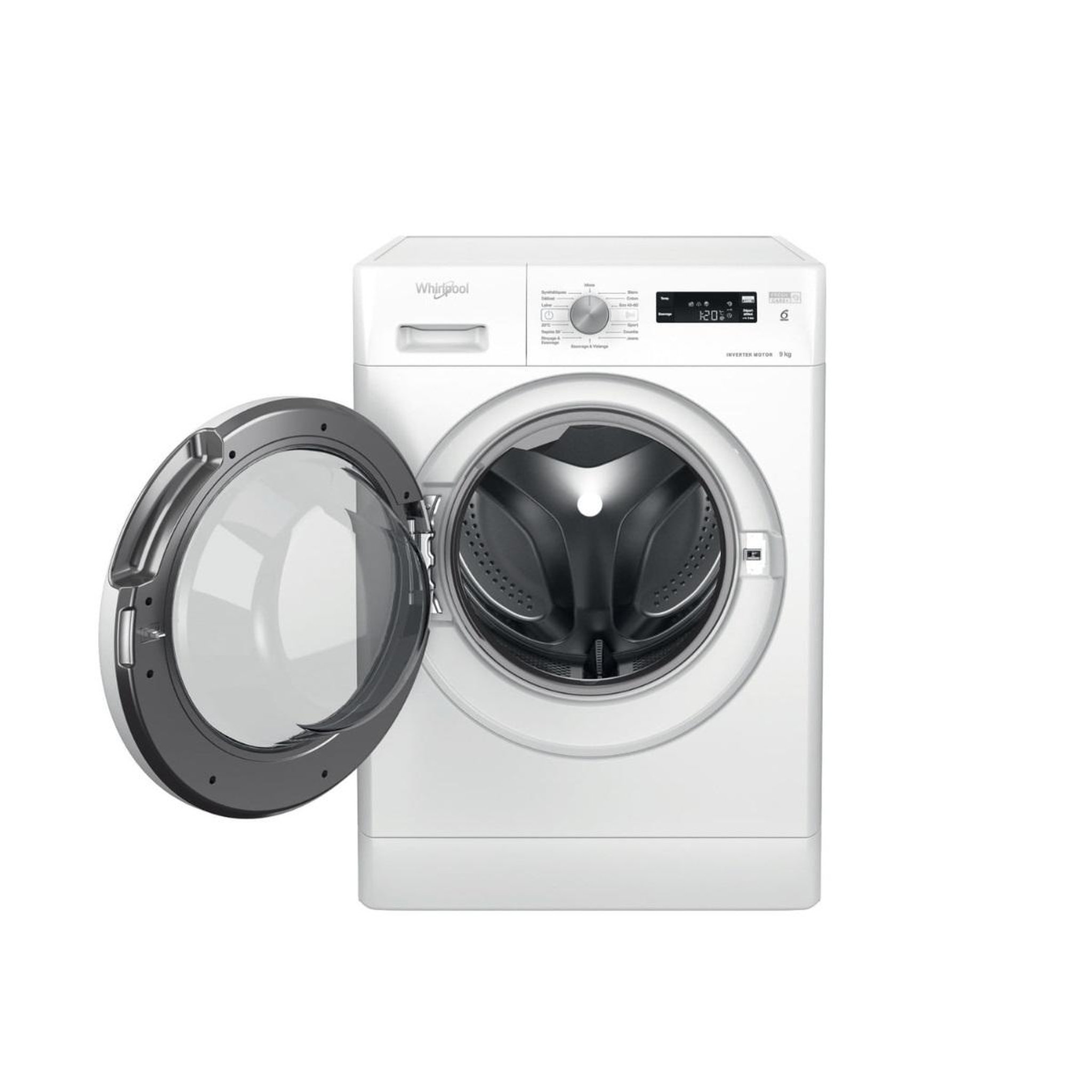 Voir la diapositive 5 : Whirlpool Lave-linge frontal 9kg 1200 tours/min - ffsp9269wfr