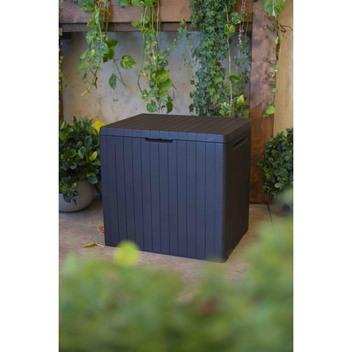 KETER Coffre de jardin en résine Citycube 113L Gris