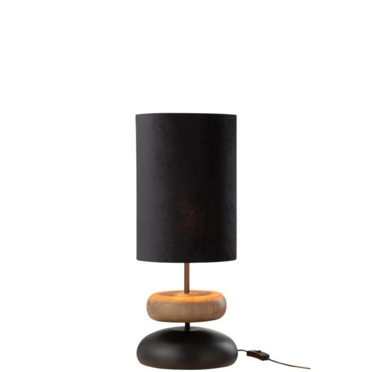 Paris Prix Lampe à Poser en Métal  Jade  61cm Noir