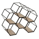 ATMOSPHERA Porte-Bouteilles 6 Cases  Arty  29cm Noir