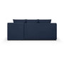 Voir la diapositive 6 : MARKET24 TEIJO Canapé d'angle convertible - Tissu bleu foncé - L 197 x P 91/132 x H 82 cm