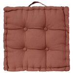 ATMOSPHERA Coussin de sol - 40 x 40 cm - Terracotta