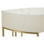 Voir la diapositive 6 : Paris Prix Console Design Effet Marbre  Sharon  100cm Blanc & Or