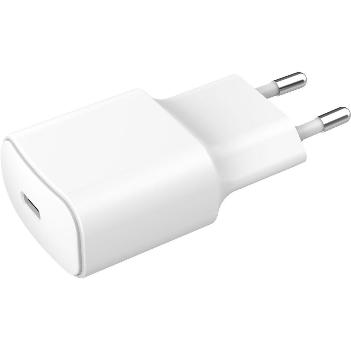 ESSENTIEL B Chargeur + câble 20W USB-C + Cable USB-C 1M Blanc