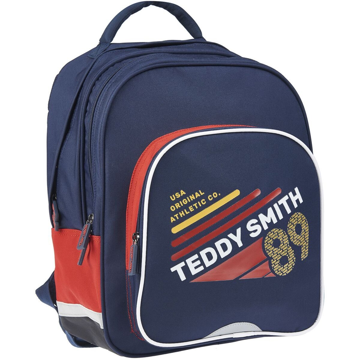 TEDDY SMITH Sac à dos 2 compartiments bleu et rouge