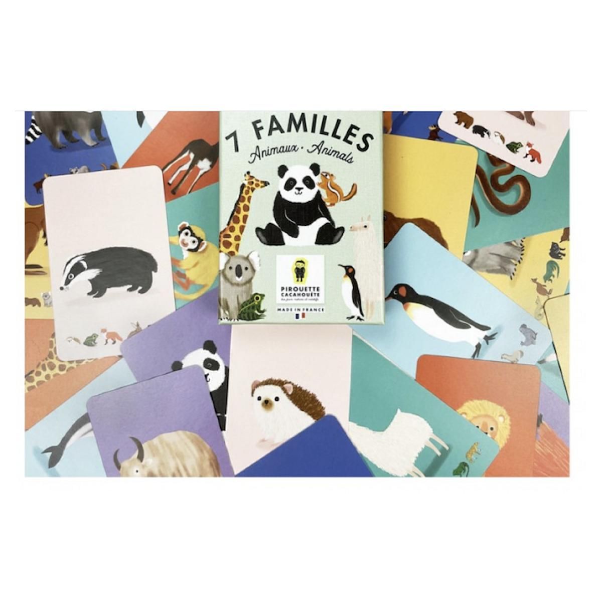 PIROUETTE CACAHOUETE Jeu de 7 familles - Animaux -
