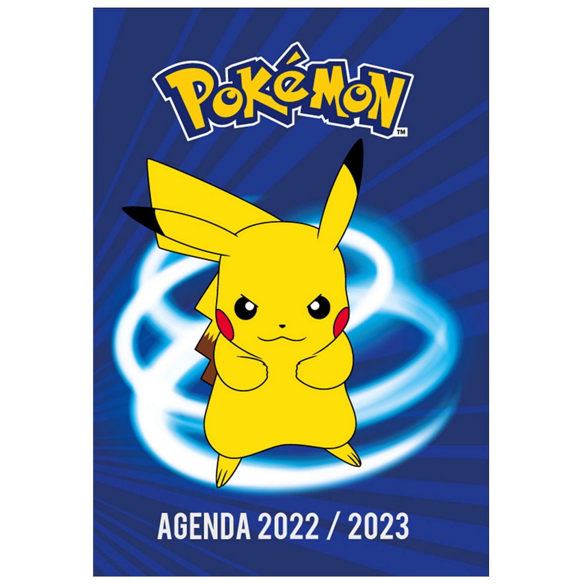 NINTENDO Agenda scolaire journalier 12x17cm souple bleu Pokémon 2022-2023