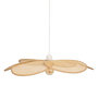 Voir la diapositive 1 : ATMOSPHERA Suspension en bois et acier PETALES - Diam 62 cm - Beige