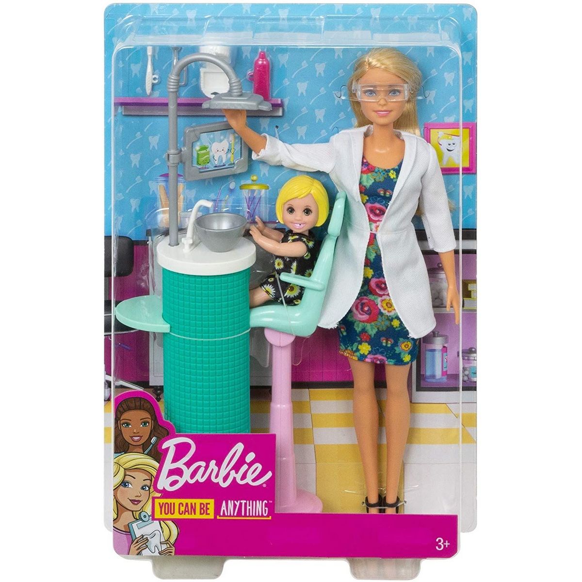 MATTEL Coffret Barbie Dentiste Blonde