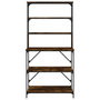 Voir la diapositive 4 : VIDAXL Support de boulanger à 6 niveaux chêne fumé 90x40x180 cm